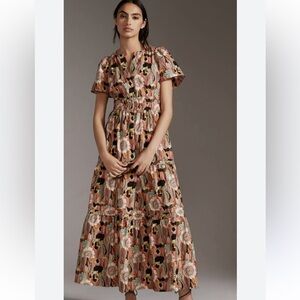 Anthropologie The Somerset Maxi Dress- Botanical